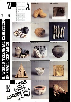 MUO-019897: II. svjetski triennale male keramike: plakat