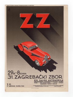 MUO-008310/04: ZZ 29.IV.-8.V.1939. ZAGREBAČKI ZBOR: plakat