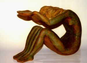 MUO-050075: Skulpturalni oblik / Dvojna figura: keramoskulptura