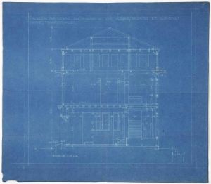 MUO-044402/09: Paviljon Kraljevine SHS za EXPO u Parizu 1925.: arhitektonski nacrt