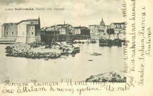 MUO-049375: Dubrovnik - Luka Dubrovačka: razglednica