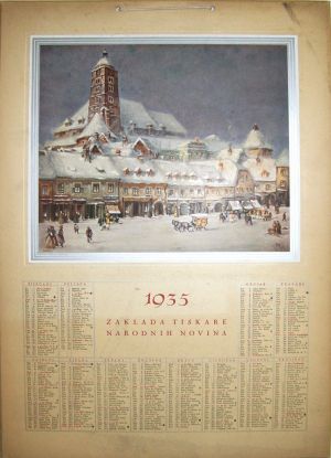 MUO-005171: 1935 Zaklada tiskare Narodnih novina: kalendar