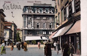 MUO-024601: Rijeka - Palazzo Modello: razglednica