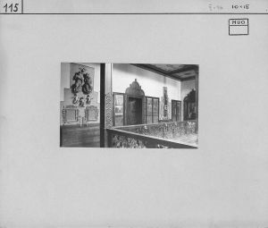FOTO-00115: stalni postav MUO (1931.); lunete; rešetke; ograde (skulptoralna grupa)
