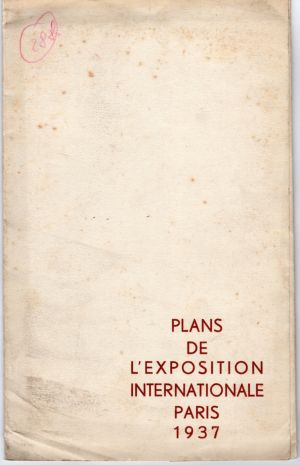 MUO-020820: PLANS DE L'EXPOSITION INTERNATIONALE PARIS 1937: tlocrt izložbe