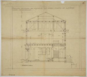 MUO-044402/07: Paviljon Kraljevine SHS za EXPO u Parizu 1925.: arhitektonski nacrt