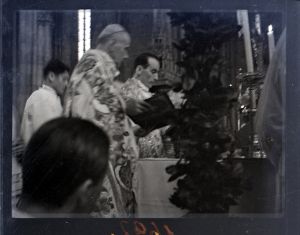 MUO-041600: Stepinac - sa svečanog čina konsekracije u Katedrali: negativ