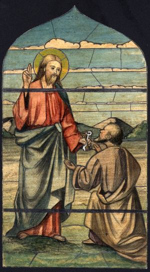 MUO-031569: Predaja ključeva sv. Petru: skica za vitraj