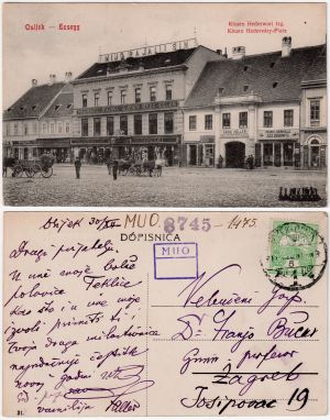 MUO-008745/1475: Osijek - Trg: razglednica