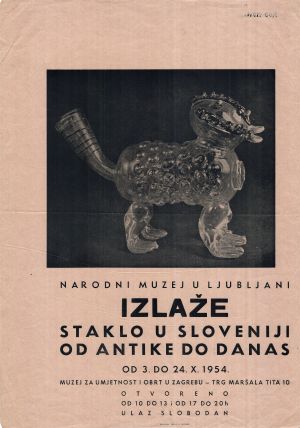 MUO-011044/02: staklo u Sloveniji od antike do danas: plakat
