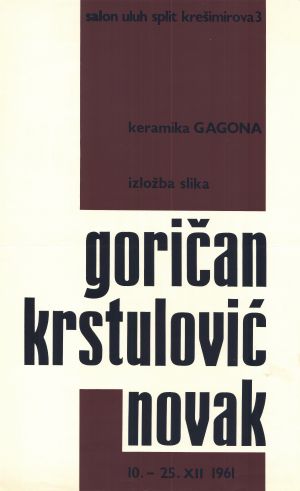MUO-027588: Goričan Krstulović Novak: plakat
