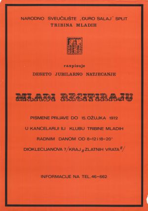 MUO-027137: Mladi recitiraju, 1972: plakat