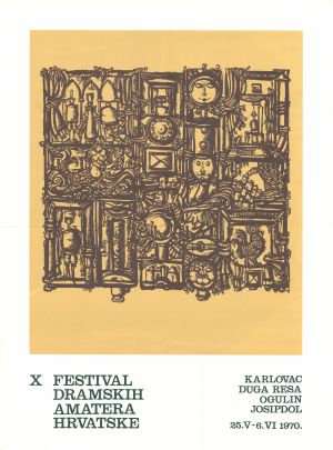 MUO-027163: X festival dramskih amatera Hrvatske, 1970: plakat
