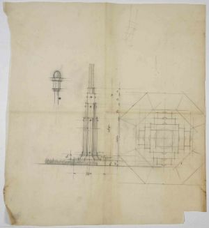 MUO-044402/15: Paviljon Kraljevine SHS za EXPO u Parizu 1925.: arhitektonski nacrt