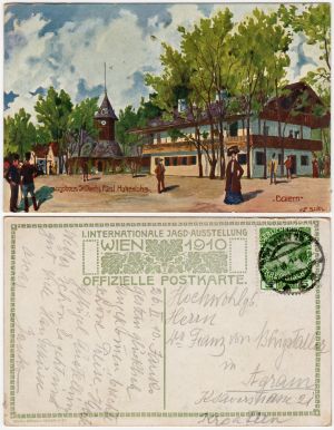 MUO-051002: I. internacionalna izložba u Beču, 1910.: razglednica