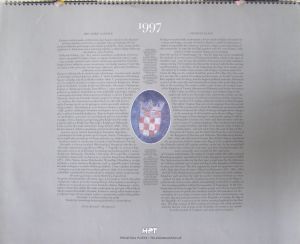 MUO-050825: Hrvatske zastave 1997: kalendar