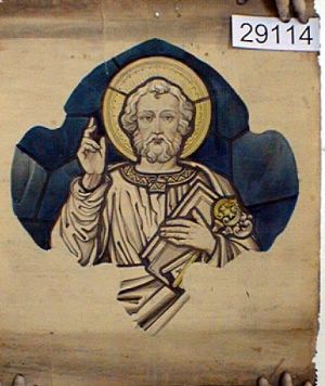 MUO-029114: sv.Petar (Petrus Johannes): nacrt za vitraj
