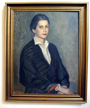 MUO-030460: Portret Ksenije Vinski: slika