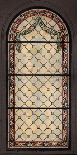 MUO-036177: crkveni prozor: skica za vitraj