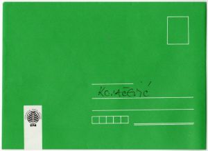 MUO-055093/02: EPA - Zelena pisma: poštanska omotnica