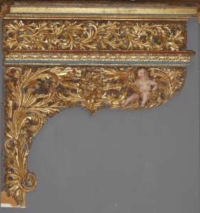 MUO-013814/03: konzola retabla oltara sv. Ladislava: oltarna arhitektura