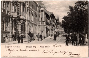 MUO-039606: Zagreb - Zrinjski trg: razglednica