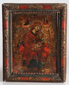 MUO-004276: Bogorodica s djetetom i svecima: ikona