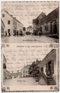 MUO-033290: Sv Ivan Zelina - Dvije sličice: razglednica