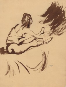 MUO-056470: Žena koja se svlači: crtež