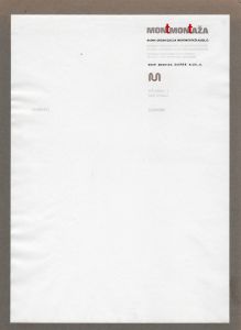 MUO-054624: Montmontaža: listovni papir : predložak