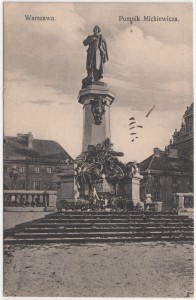 MUO-008745/1311: Warszawa - Spomenik Mickiewiczu: razglednica