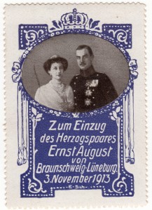 MUO-026177/02: Zum Einzug des Herzogspaares Ernst August von Braunschweig-Lüneburg: poštanska marka