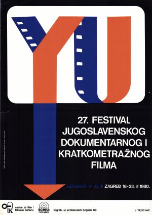 MUO-052180: 27. festival jugoslavenskog dokumentarnog i kratkometražnog filma: plakat