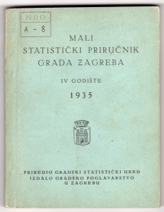 MUO-025014/04: Mali statistički priručnik grada Zagreba IV godište 1935.: brošura