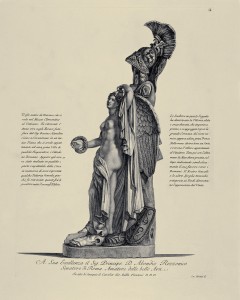 MUO-057436/64: Antički mramorni trofej koji se vidi u Muzeju Clementino u Vatikanu: grafika