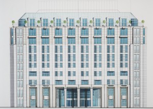 MUO-057450/04: Hotel Hilton Vienna Plaza (ranije Plaza Wien) - oblikovanje fasade, Schottenring 11, Beč: arhitektonski nacrt