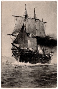 MUO-008745/735: Bojni brod "Ferdinand Max 1865": razglednica