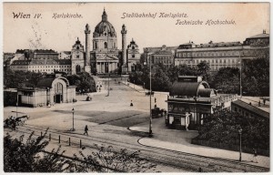 MUO-037814: Beč - Karlskirche: razglednica