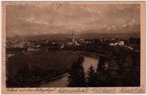 MUO-036094: Austrija - Villach; Panorama: razglednica