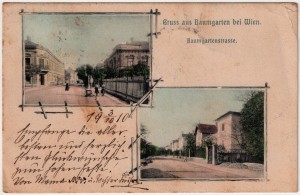 MUO-035096: Austrija - Baumgarten; Baumgartenstrasse: razglednica