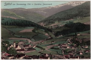 MUO-034799: Austrija - Spital; panorama: razglednica