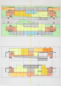 MUO-057569/03: Studentski dom, Walcherstrasse, Beč: arhitektonska studija