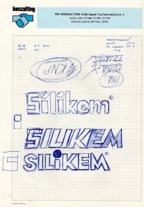 MUO-055132: Silikem: logotip : skica