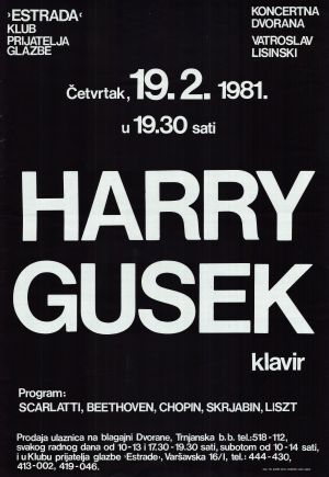 MUO-052239: Harry Gusek: plakat