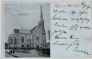 MUO-034782: Austrija - Bad Hall; Župna crkva: razglednica
