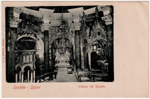 MUO-008745/912: Split - Unutrašnjost katedrale: razglednica