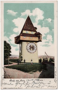 MUO-034229: Graz - Toranj na Schlossbergu: razglednica