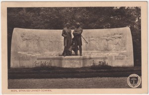 MUO-034553: Beč - Spomenik Straussu i Lanneru: razglednica