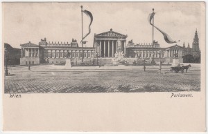 MUO-033951: Beč - Parlament: razglednica
