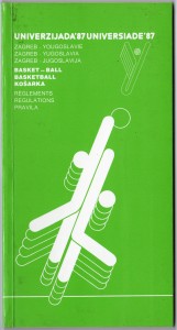 MUO-018217/08: Univerzijada '87 Zagreb Jugoslavija košarka pravila: brošura
